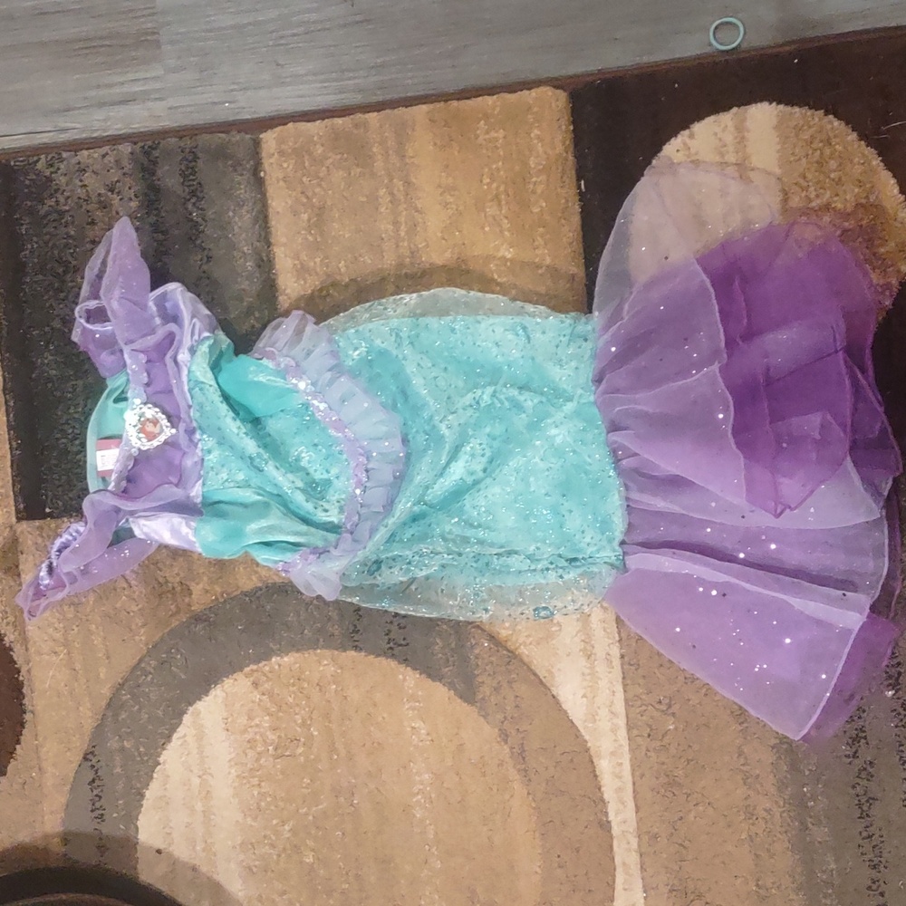 Toddler Little mermaid Ariel costume with wig